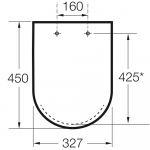 Roca Dama Original Standard Close Toilet Seat & Cover White A801327004