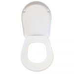Olympia Clear Soft Close Quick Release Toilet Seat & Cover White C4CN