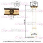 Villeroy & Boch Toilet Seat Toggle Zip Fastening Set (Pair) 92189600