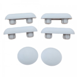 Villeroy & Boch Memento 2.0 Toilet Seat and Cover Buffer Set Grey 92218600