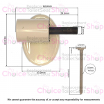 Cersanit Eko Plus Soft Close Toilet Seat Hinge Set K99-0036
