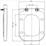 Choice Boston Soft Close Toilet Seat & Cover With Quick Release GM404-8081-White