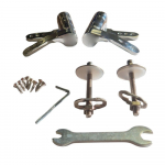 Bauhaus Waldorf Soft Close Toilet Seat Hinge Set Chrome HI6105EE2