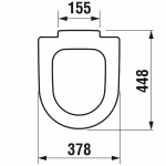 Jika Mio Standard Close Toilet Seat & Cover White H8927113000001