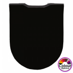 Pressalit Objecta D Pro Polygiene Standard Close Top/Bottom Fixing Toilet Seat & Cover Black 998111-DH4999