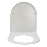 Kartell K-VIT Superslim D Sandwich Soft Close Quick Release Toilet Seat & Cover Gloss White SEA104D