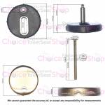 Saneux Uni Soft Close Toilet Seat Hinge Set SP.UNI.010