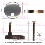 Duravit D-Code Soft Close Toilet Seat Hinge Set 0061561000