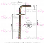 Roca Meridian-N Toilet Seat Hinge Set AI0009600R