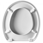 B&Q Cooke & Lewis Perdita Standard Close Toilet Seat & Cover White PQHA2430