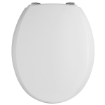 Hudson Reed Richmond Luxury Moulded Wood Standard Close Toilet Seat & Cover White NTS302