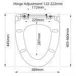 Villeroy & Boch Tube Quick Release Soft Close Toilet Seat & Cover Alpine White 9M20C101