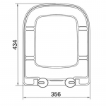 EuroShowers V20 Soft Close Quick Release Toilet Seat & Cover White 87370