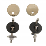 Heritage Bathrooms Soft Close Quick Release Toilet Seat & Cover White Gloss With Brushed Brass Hinges TSWGL104SC