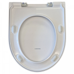 Geberit iCon Soft Close Lockable Quick Release Toilet Seat and Cover White 501.660.01.1