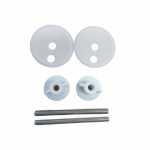 Bemis AL Tuck-Under CP Replacement Toilet Seat Hinge Set - HG1016997-Chrome