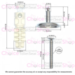 Gala Coral Standard Close Toilet Seat Hinge & Dummy Damper Set 5381800