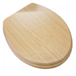 EuroShowers MDF Standard Close Toilet Seat & Cover Oak 82989