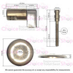 Gala Jazz Soft Close Toilet Seat Hinge Set (For Pre 2012 & Post 2014 Seat) 5420300