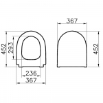 Vitra Sento Slim Soft Close Quick Release Toilet Seat & Cover White 120-003R009