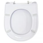 Choice Narrow D3 Soft Close Quick Release Bottom Fixing Toilet Seat & Cover White CH.506394