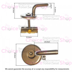 Roca Ona Standard Close Toilet Seat Hinge Set AI0024800R