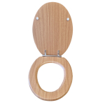 Choice MDF Standard Close Toilet Seat & Cover Wood Effect Oak CH.506396