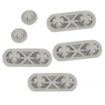 Laufen Imola Softline Toilet Seat And Cover Buffer Set Grey H8928030000001 - 8.9280.3