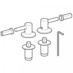 Sphinx 330/355/390 Toilet Seat Hinge Set S8H73301A20
