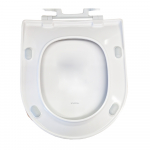 Pressalit Projecta D Solid Pro Polygiene Soft Close Toilet Seat & Cover White 1008011-DG4925