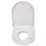 Croydex Hillier Stick N Lock D Shaped Soft Close Quick Release Family Toilet Seat & Cover White WL112322H