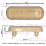 Bemis RB90 Replacement Toilet Seat Buffer - RB0090000-White