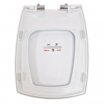 Esedra Selinon Soft Close Toilet Seat & Cover Thermoset White CWSLNF