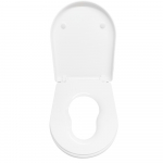EuroShowers D Shape Multi Adult and Child Soft Close Toilet Seat White 83080