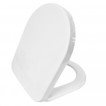 FixRite D-Line Middle Fit Soft Close Toilet Seat & Cover White FR125500