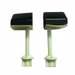 Celmac Bottom Fixing Universal Plastic Hinge Set  (FDP11BL) 20120564 Black