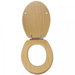 EuroShowers MDF Standard Close Toilet Seat & Cover Oak 82989