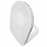 B&Q Cooke & Lewis Helena Soft Close Quick Release Toilet Seat & Cover White PSHA2580