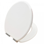 Heritage Bathrooms Soft Close Quick Release Toilet Seat & Cover Chantilly With Brushed Nickel Hinges TSCHA103SC