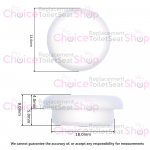 Gala Universal Toilet Seat & Cover Buffer Set White 5536901