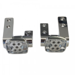Bemis Canyon Soft Close 1/4-20 NEW Replacement Toilet Seat Hinge Set - HG1115997-Chrome