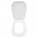 Duravit D-Code Elongated Soft Closing Toilet Seat & Cover White 0062090096