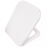 Lecico Cleo Square Soft Close Quick Release Toilet Seat & Cover White CLESTSCSQWH