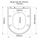 Galassia Agora Soft Close Quick Release Bottom Fixing Toilet Seat & Cover White CH.506395