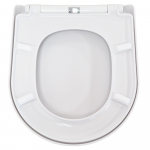 Pura Arco Compact Soft Close Toilet Seat With Cover Quick Release White SS1088SC