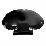 Celmac Sonata Standard Close Toilet Seat & Cover With Top Fix Stainless Steel Hinge Black SSO15BL