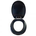 Choice Universal PRO Standard Close Toilet Seat & Cover With Metal Hinge Black CH.4100CP-BLACK