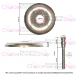 Gala Jazz Soft Close Toilet Seat Hinge Fixing Set 5384700