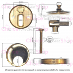 Sottini Delineo/Cantica Soft Close Toilet Seat Hinge Set (Post Jan 2010) Chrome T2324BJ