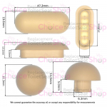 Grohe Euro Ceramic Toilet Seat and Cover Buffer Set White 49536000